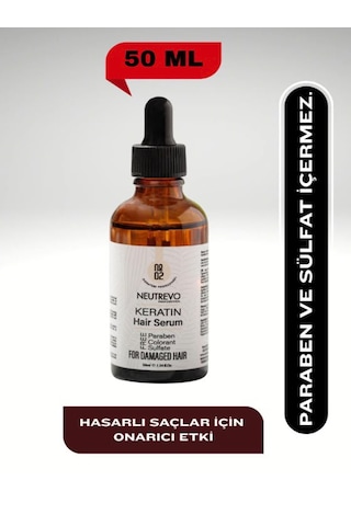 Neutrevo Professional No:2 Keratin Serisi Onarıcı Ve Güçlendirici Saç Bakım Serumu 50 Ml