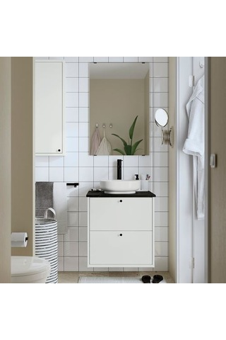 Ikea Vındelälven Lavabo, Beyaz, 39x31 Cm