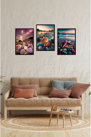 Notpa 3'lü Düşler Sahili Tablo Seti Set 2 21 X 30 8692016028097