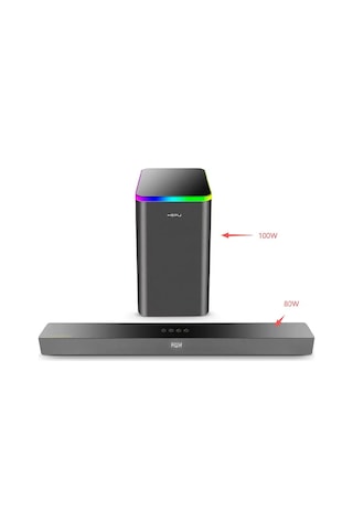 Hepu Hp-tv06 180w Soundbar + Subwoofer Ses Sistemi 80w Soundbar + 100w Subwoofer