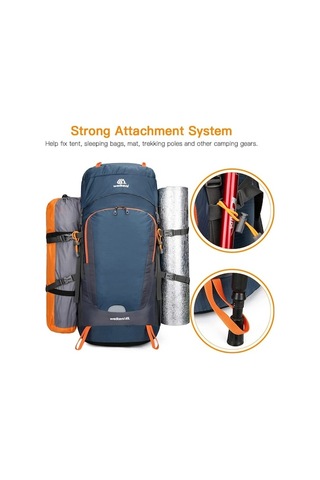 Maoyaya Çok Amaçlı Su Geçirmez 65l Outdoor Sırt Çantası Lacivert Lacivert