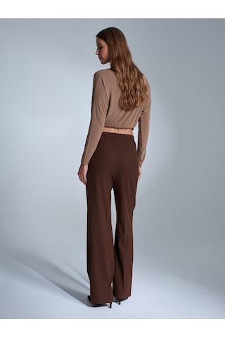 Dilvin 72209 Beli Lastikli Pantolon-kahve Kahve