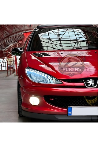 Peugeot 206 206+ 1998-2012 Uyumlu H Lip Esnek Ön Lip 2 Parça Karlık Ön Ek Tampon Altı Dill