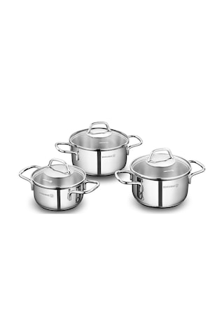 Korkmaz A1650 Perla Jr. 6 Parça Tencere Seti