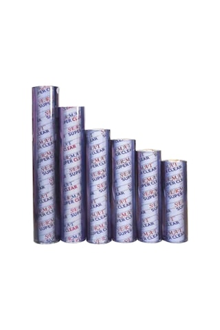 Şeffaf 1.2 Mm 90 Cm X 15 M Pvc Masa Örtüsü Çok renkli