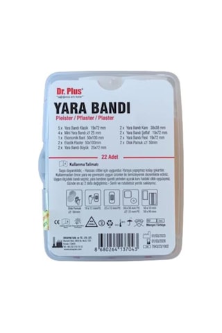 Dr. Plus Yara Bandı 22 Adet Beyaz