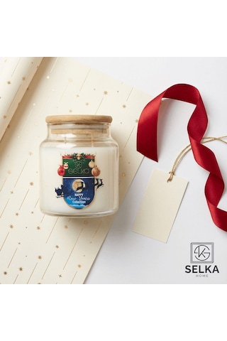 Selka Home 2'li New Year S Küçük Boy Special Kokulu Mum Yılbaşı Özel Koleksiyonu Şeffaf
