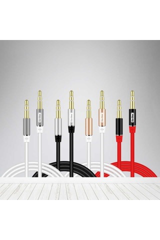 Go Des GAC-209 Aux Kablo 100 cm 3.5 mm Audio Ses Kablosu ZORE-220411