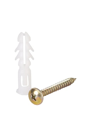 Beyaz Pul Başlı Kalibre Dübel 100 Adet