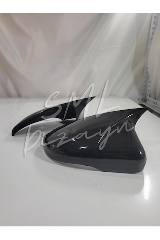 Volkswagen Golf 6 Batman-Yarasa Ayna Kapağı Plastik Parlak Siyah