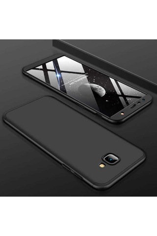 Samsung Uyumlu Galaxy J4 Plus Kılıf Zore Ays Kapak Siyah