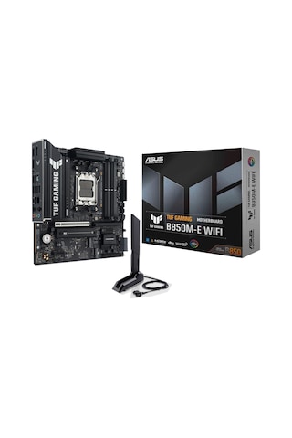 Asus Tuf Gamıng B850m-e Wıfı, 4xddr5, 3x M.2, Hdmı, Dp, Type-c, Wi-fi 6e, Bluetooth V5.3, Am5 Soket Gamıng Anakart