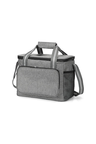 Suofeng Kampanyalı 15 Litre Termal Çanta - Su Geçirmez, Taşınabilir, Piknik & Seyahat İçin Gri