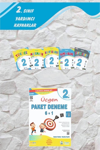 Üçgen 2.sınıf Beceri Temelli İlkokul Yolculuğu Seti+paket Deneme 6+1-2024