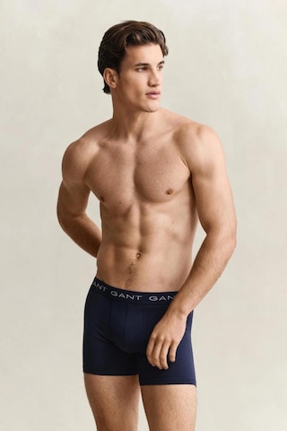 Gant Erkek Lacivert Slim Fit Logolu 3'lü Boxer-14848