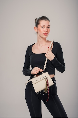 Ççs Kadın Omuz Çantası Ccs18036 Std / Beyaz Beyaz
