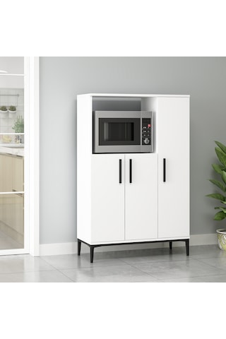 Dekorosso Anova Çok Amaçlı Mikrodalga Fırın Dolabı Beyaz
