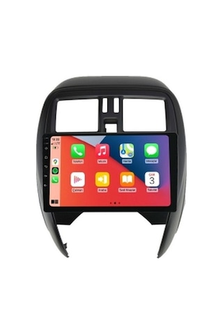 Nissan Micra 2014-2018 4gb Ram 64gb Hafıza 8 Çekirdek Carplay Kamera Android Multimedya 9"