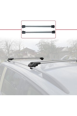 Accessorypart Fiat Doblo 2023 Ve Sonrası İle Uyumlu Ace-1 Ara Atkı Tavan Barı Gri