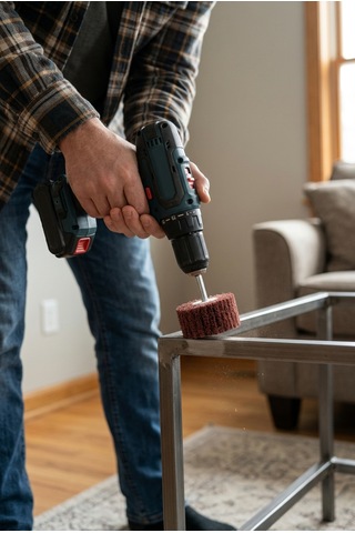 60x30 + 40x30 Mm Saplı Skoç Mop Seti 2 Adet Matkap Ucu Temizleme Ve Parlatma
