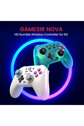 Gamesir Nova Wireless Switch Pro Controller - Switch/lite/oled, Hall Effect Joysticks, Rgb Led, Turbo, Programmable, Motion Control, Wake Up Function Sku: Smgstk3a99424974