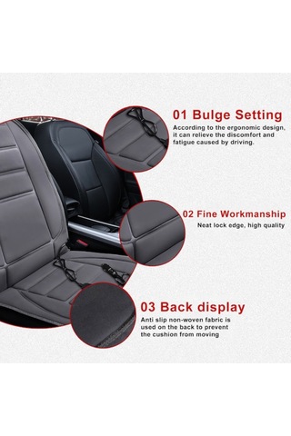 Yifomall 12v Araba Isıtmalı Koltuk Örtüsü - Tekli, Kaymaz Tasarım, Hızlı Isınma, Güvenli Bağlantı
