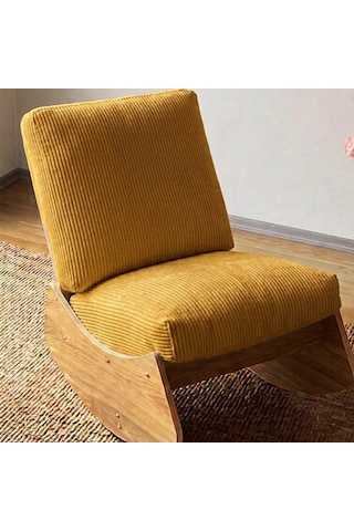 Comfort Sallanır Koltuk Tv Koltuğu Sallanan Berjer Sandalye Sarı