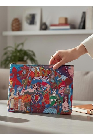 Mskteleshop Çanta Aksesuar Roma Mavi Tyvek Çanta Çok Renkli