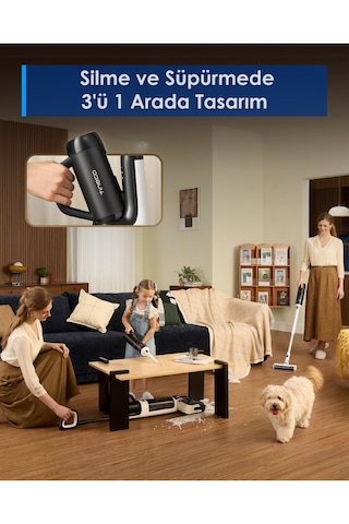Tineco Floor One Switch S6 Power Kit Şarjlı Süpürge + Icarpet Halı Yıkama Makinesi