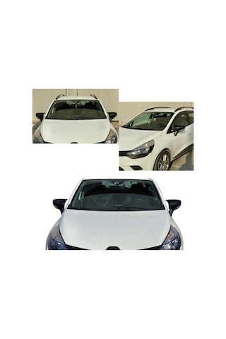 Renault Clio 4 2012 2013 2014 2015 Uyumlu Araca Özel Yarasa Batman Piano Black Ayna Kapağı Takımı