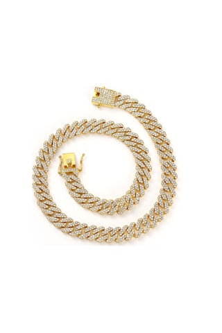 Relaxed Kişiselleştirilmiş Eşkenar Dörtgen Alaşımlı Çok Satan Aksesuarlarla Erkekler Ve İçin Doğrusal Hip-hop Çelik Kolye 57054774 Altın