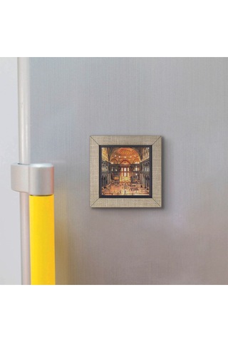 Ayasofya Camii İçi Baskılı Mdf Magnet 7x7 39