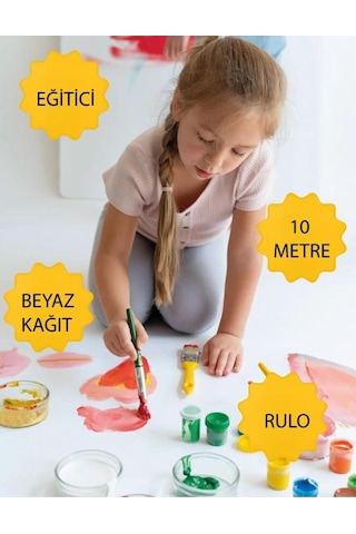 Notyaz Rulo Boyama Aktivite Kağıdı 10 Metre Uzunluk-bebek Çocuk İçin Aktivite Boyama Kağıdı Genel