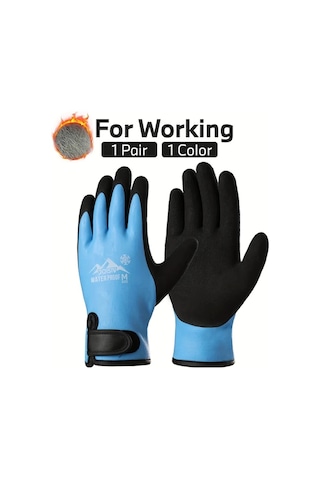 Techbloom Xl Kadın Ve Erkek Kışlık Termal Eldiven Soğuk Hava İş Eldiveni Dokunmatik Ekran Freezer