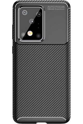 Galaxy S20 Ultra Kılıf Zore Negro Silikon Kapak Kahverengi