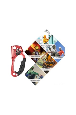 Pazly Açık Hava El Asansörü, 8-12mm Dikey Halatlı Kaya/mağara Tırmanış & Kurtarma Ekipmanı, Çok Renkli Çok Renkli