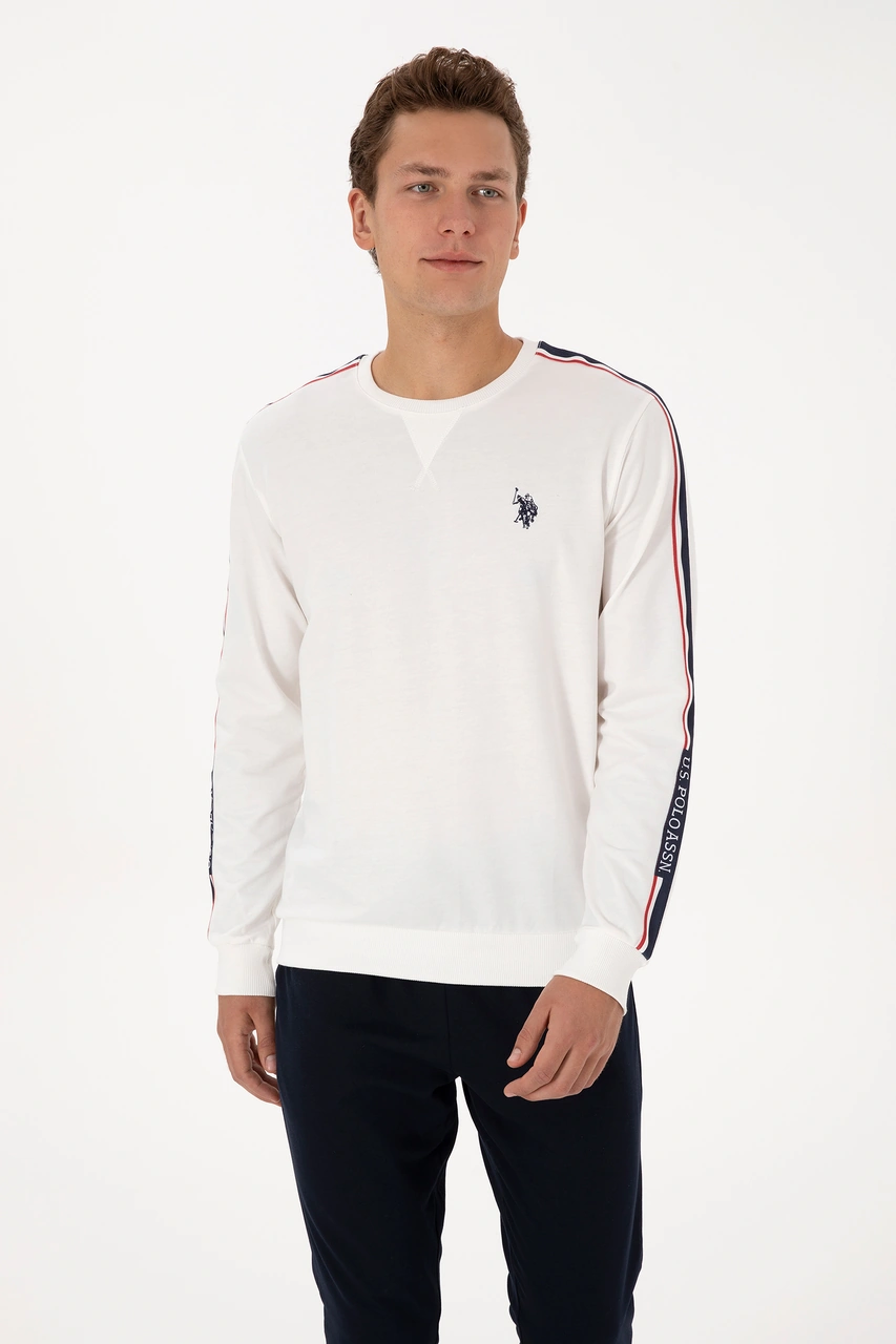 U.s. Polo Assn. Erkek Beyaz Pijama Takım 50318596-vr013 Beyaz
