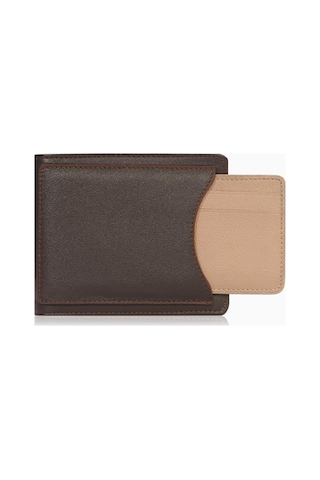 Cengiz Pakel Hakiki Deri Erkek Cüzdan - 27506 - Kahve/toprak Çok Renkli