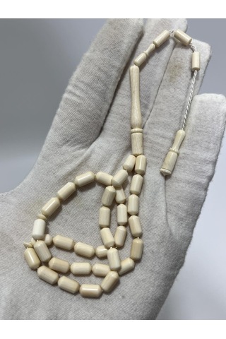 Kesme Fildişi Tesbih 9,10 Gram - Koleksiyonluk Fil Dişi Tespih