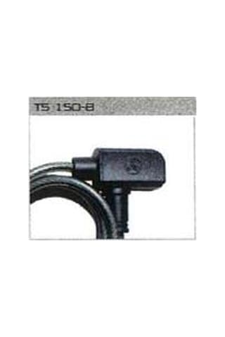 Trelock Spiral Kilit Anahtarlı Ts150-10 1500 MM / 8 MM Siyah Gri - Siyah