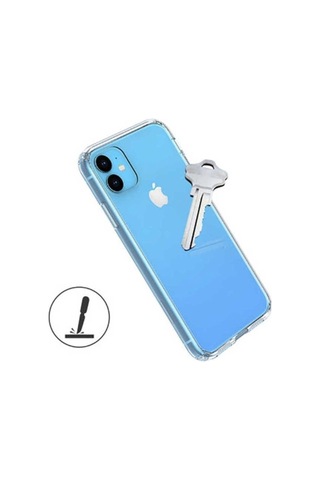 Apple Uyumlu iPhone 11 Kılıf Zore Nitro Anti Shock Silikon Renksiz