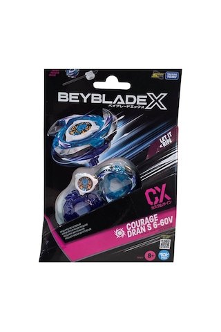 Beyblade X Cx Courage Dran S 6-60v Saldırı Attack Tipi Beyblade + Fırlatıcı