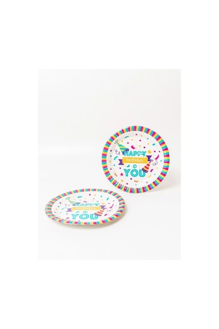 Fiolento Tek Kullanımlık Kağıt Tabaklar, Doğum Günü İçin Servis Takımı 163252113 Diğer