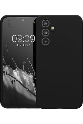 Samsung Galaxy A26 Uyumlu Kılıf Esnek Silikon Telefon Kılıfı Ve Temperli Cam Ekran Koruyucu Siyah
