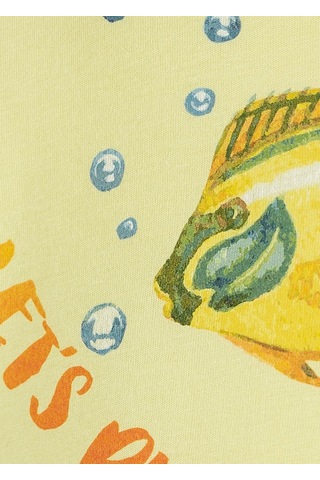 Balık Baskılı Erkek Çocuk Tshirt 001