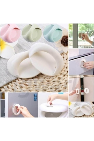 Büro Ev Ofis Mobilyası İçin Çok Amaçlı Yapışkanlı Kulp Tutacak Renkli