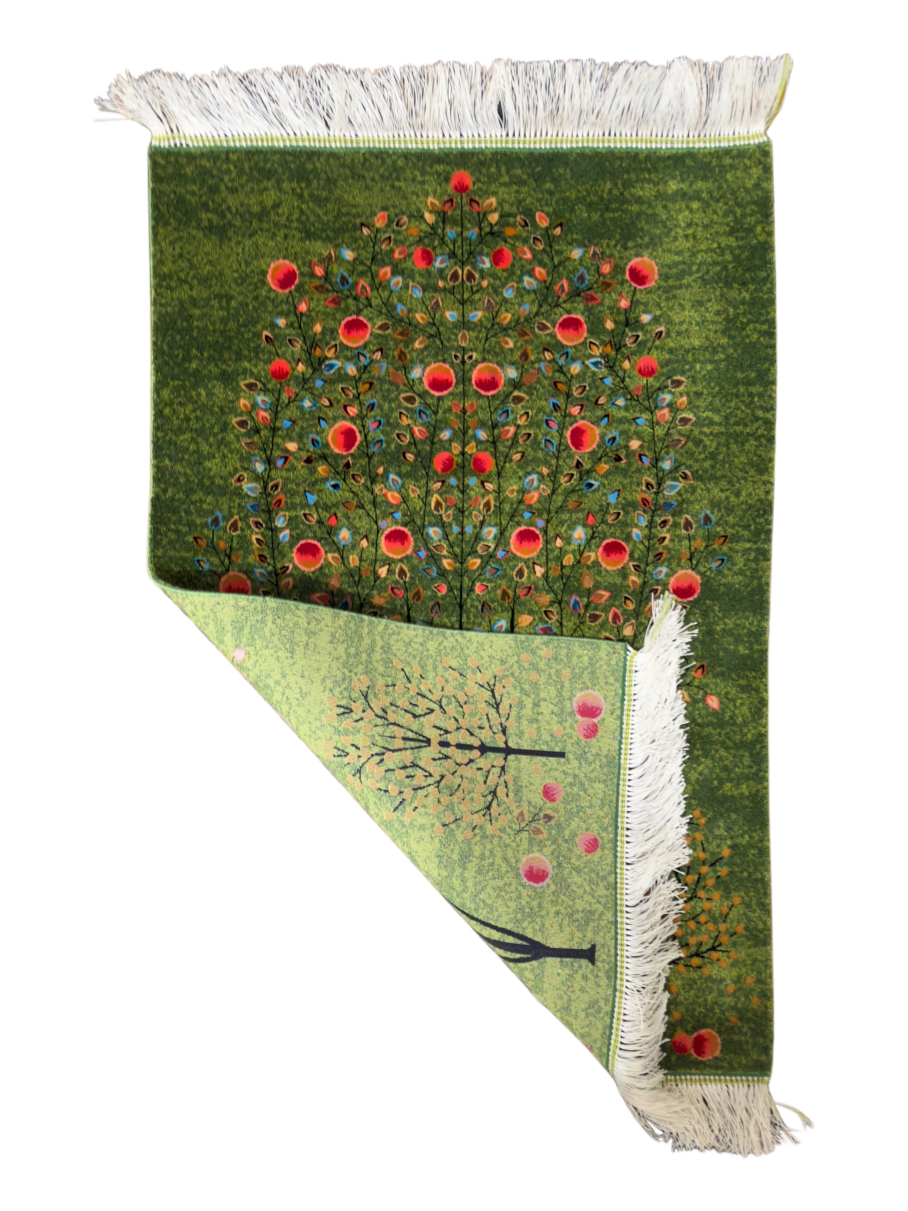 İran Makine İpek Seccade - 60x90 Cm Çok Renkli