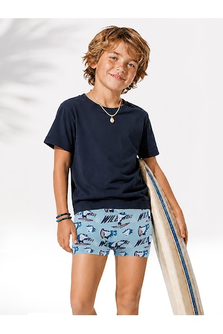 Denokids Shark Erkek Çocuk Şort Mayo