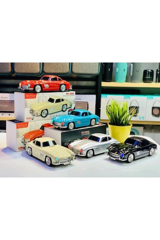 Ws-300sl Klasik Benz Model 10w Bluetooth Hoparlör Fm Radyo Usb 5365