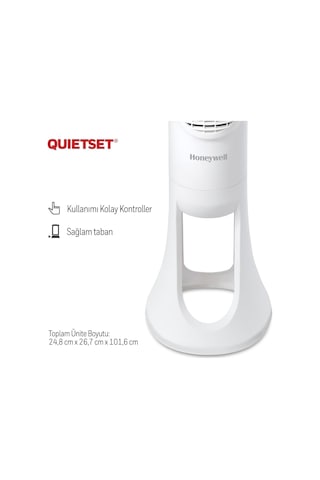 Quietset Hyf260 Salınımlı Kule Tipi Vantilatör, 5 Hız Ayarı, 80 Derece Salınım, Zamanlayıcı Fonksiyonu, Aydınlatma, Otomatik Kapanma, Uzaktan Kumanda